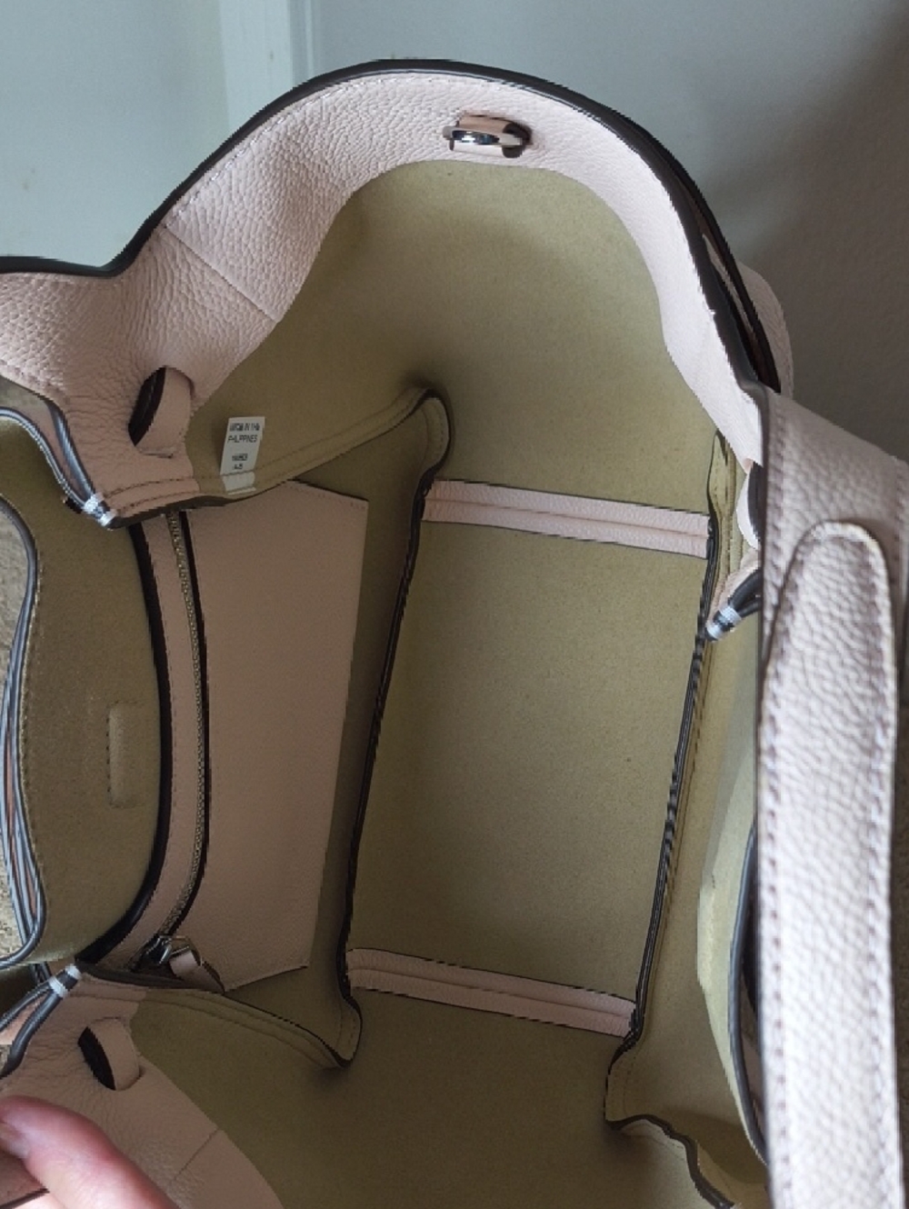 Tory Burch Small Romy Tote In Blush Pink - Picture 5 of 11